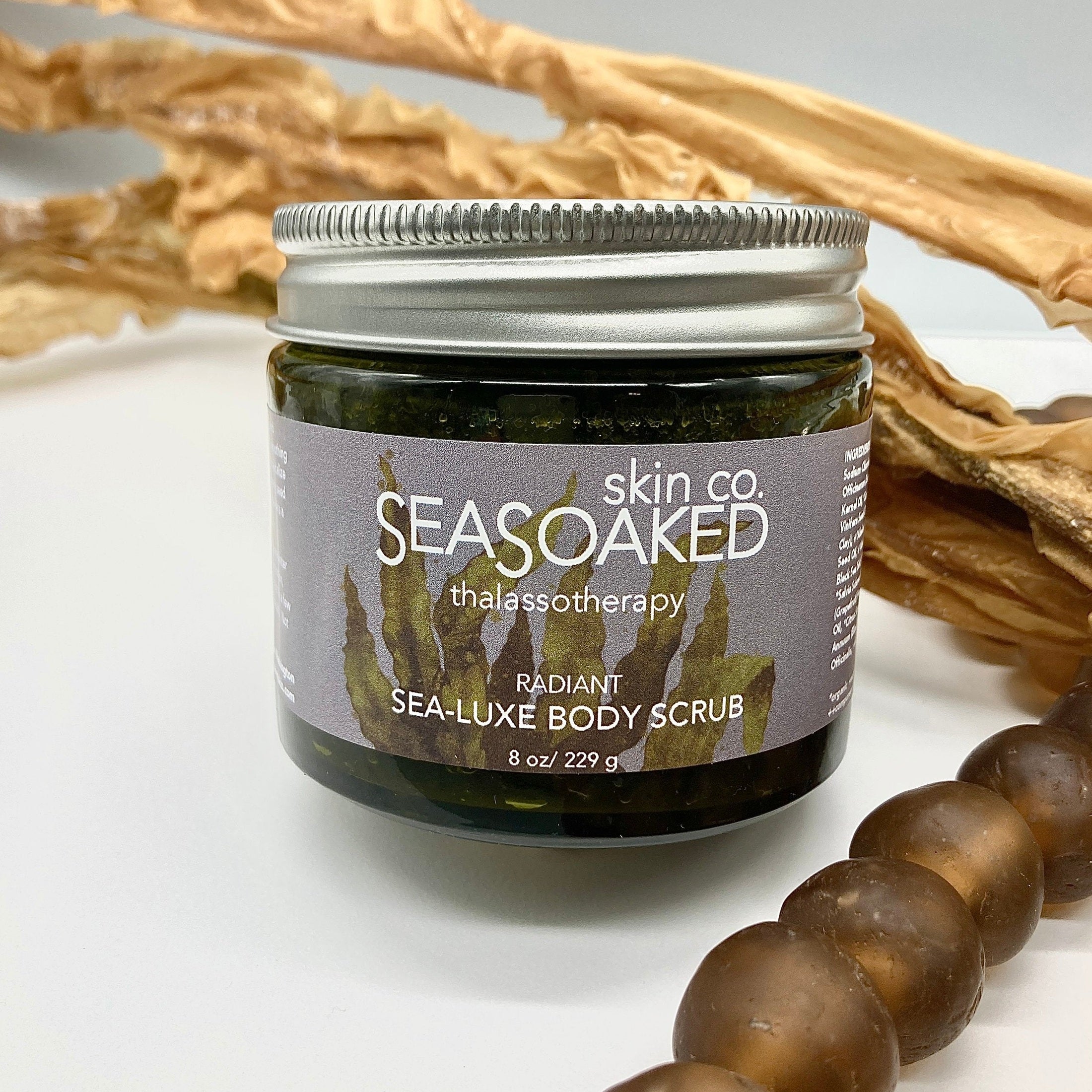 Jar of Sea-Luxe Body Scrub With Fresh Kelp