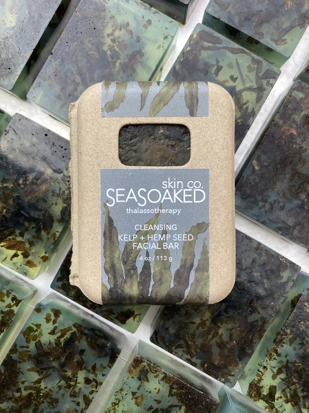Cleansing Kelp + Hemp Seed Face Bar
